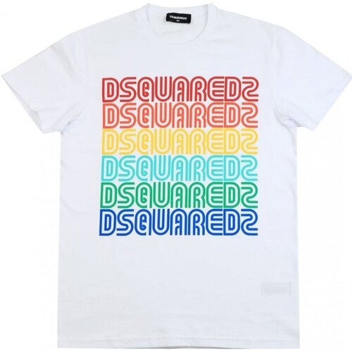 Textil Criança T-shirts e Pólos Dsquared DQ0189-DD004G Branco