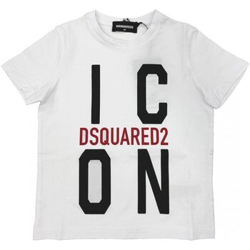 Textil Criança T-shirts e Pólos Dsquared DQ0243-D002F Branco