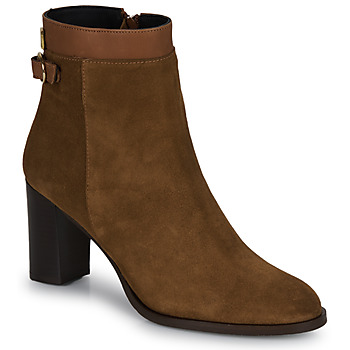 Sapatos Mulher Botins JB Martin LOVE Veludo / Camel