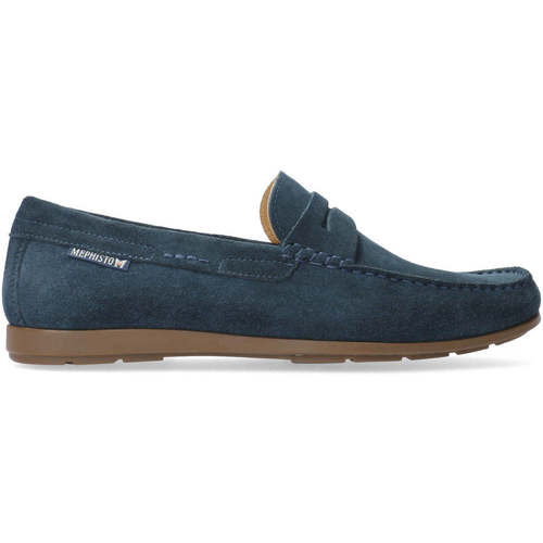 Sapatos Homem Mocassins Mephisto Alyon Azul