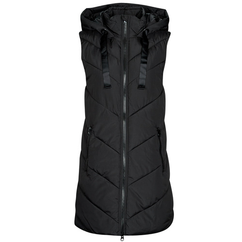 Textil Mulher Quispos JDY JDYSKYLAR PADDED HOOD WAISTCOAT OTW Preto