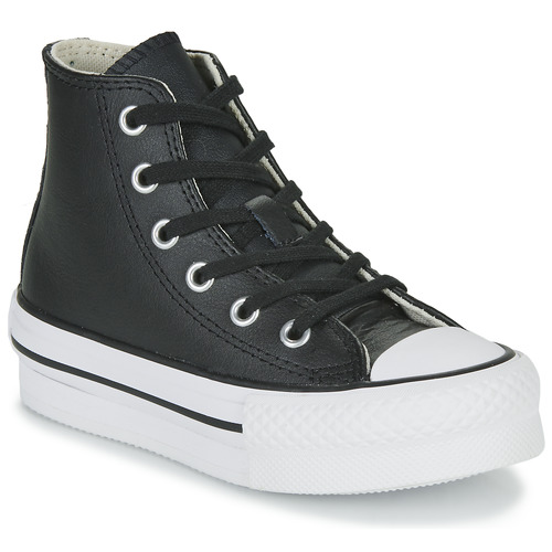 Sapatos Criança Sapatilhas de cano-alto Converse Chuck Taylor All Star Eva Lift Leather Foundation Hi Preto