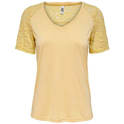 Textil Mulher T-shirts e Pólos JDY  Amarelo