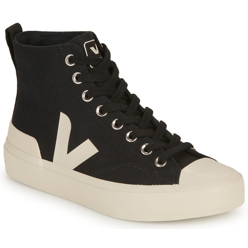 Sapatos Sapatilhas de cano-alto Veja WATA II Preto / Branco