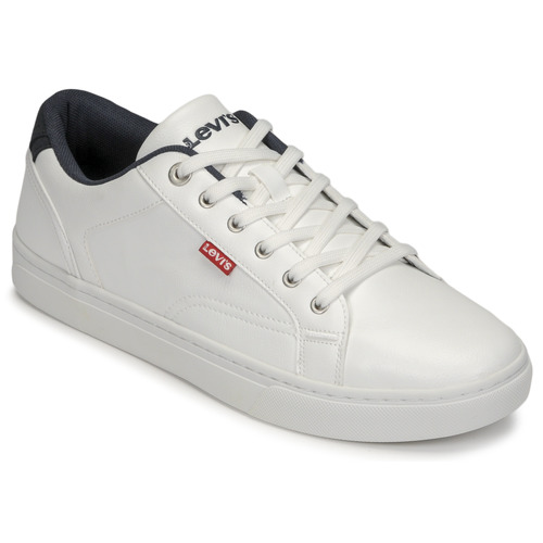 Sapatos Homem Sapatilhas Levi's COURTRIGHT Branco / Azul