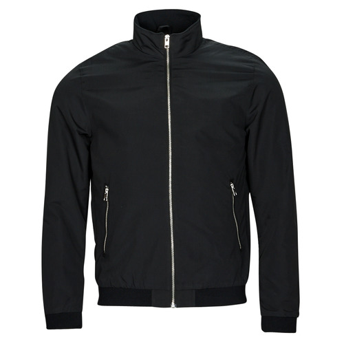 Textil Homem Jaquetas Jack & Jones JJERUSH HARRINGTON BOMBER Preto