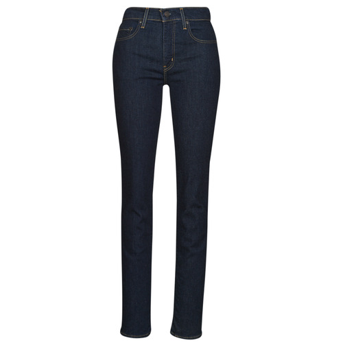 Textil Mulher Calças Jeans Levi's 724 HIGH RISE STRAIGHT Marinho