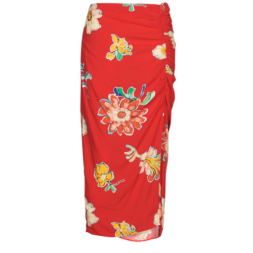 Textil Mulher Saias Desigual FAL_CRIMEA Vermelho