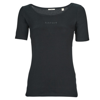 Textil Mulher T-Shirt mangas curtas Esprit tshirt sl Preto