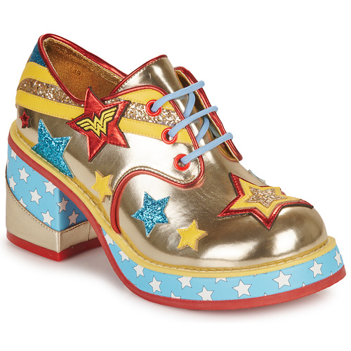 Sapatos Mulher Sapatos Irregular Choice AMAZON WARRIOR Ouro / Vermelho / Azul