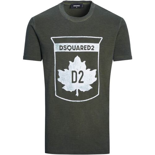 Textil Homem T-Shirt mangas curtas Dsquared  Verde