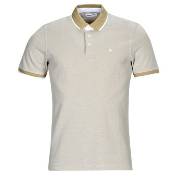 Textil Homem Polos mangas curta Jack & Jones JJEPAULOS POLO SS Bege