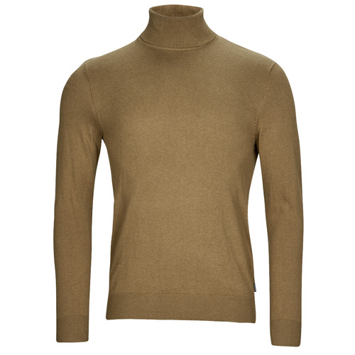 Textil Homem camisolas Jack & Jones JJEEMIL KNIT ROLL NECK Bege