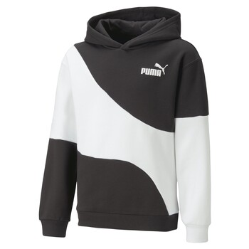 Textil Rapaz Sweats Puma PUMA POWER CAT HOODIE FL B Preto / Branco