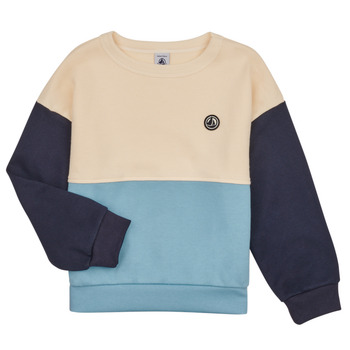 Textil Rapaz Sweats Petit Bateau LOEL Marinho / Branco / Azul