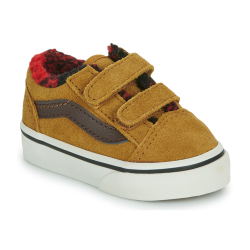 Sapatos Rapaz Sapatilhas Vans TD Old Skool V Conhaque