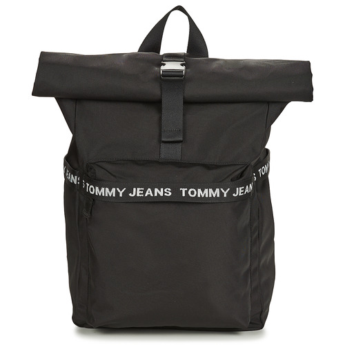 Malas Mulher Mochila Tommy Jeans TJM ESSENTIAL ROLLTOP BP Preto