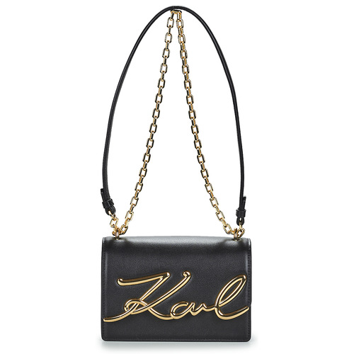 Malas Mulher Bolsa de ombro Karl Lagerfeld K/SIGNATURE SM SHOULDERBAG Preto / Ouro