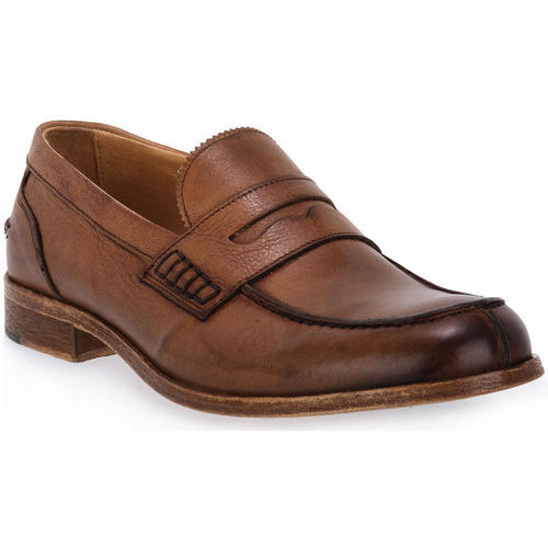 Sapatos Homem Mocassins Exton CAMEL SOFT Castanho