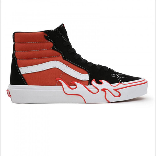 Sapatos Homem Sapatos estilo skate Vans Sk8-hi flame Laranja