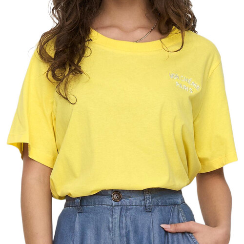 Textil Mulher T-shirts e Pólos JDY  Amarelo