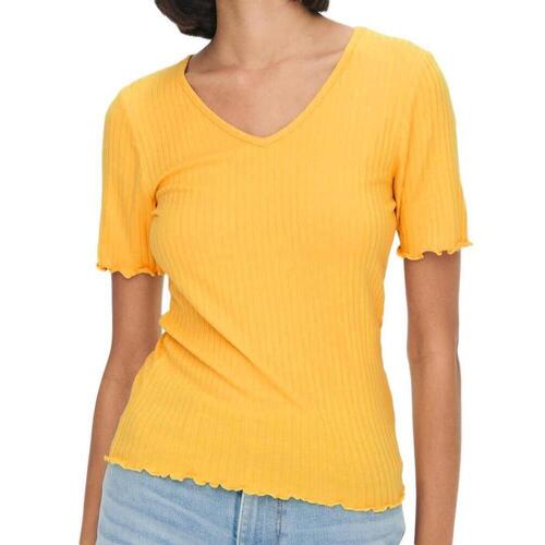 Textil Mulher T-shirts e Pólos JDY  Amarelo