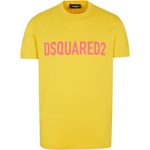 Textil Homem T-Shirt mangas curtas Dsquared  Amarelo