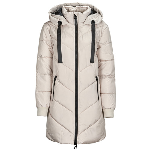 Textil Mulher Quispos JDY JDYSKYLAR PADDED HOOD JACKET OTW NOOS Bege