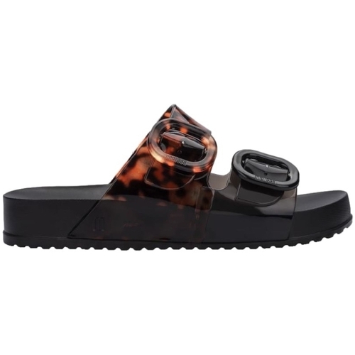 Sapatos Mulher Sandálias Melissa Sandálias Cozy Slide - Black/Clear Tortoise Preto