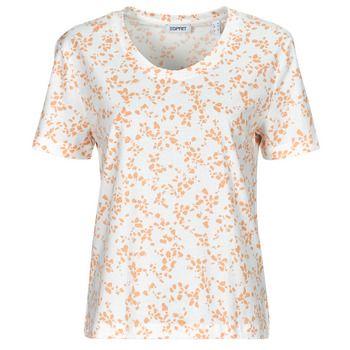 Textil Mulher T-Shirt mangas curtas Esprit SKI TEE Branco