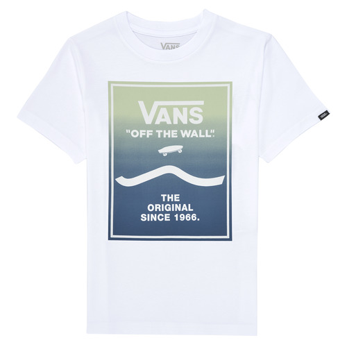 Textil Criança T-Shirt mangas curtas Vans PRINT BOX 2.0 Branco