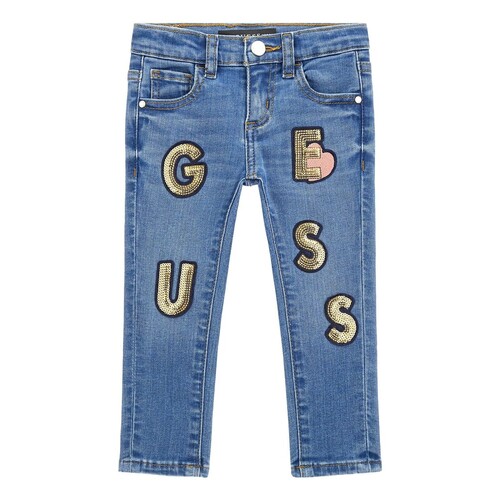 Textil Rapariga Calças de ganga slim Guess K4RA02 Azul