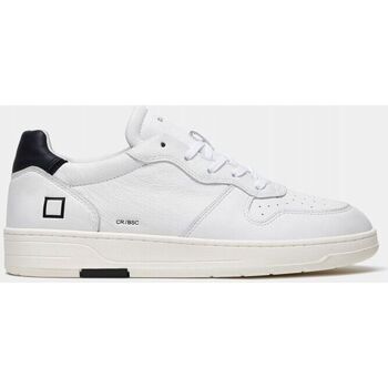 Sapatos Homem Sapatilhas Date M391-CR-BA-WB COURT-WHITE/BLACK Branco