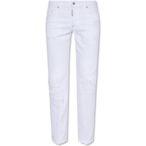 Textil Homem Gangas Skinny Dsquared S71LB1055 Branco