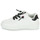 Sapatos Rapariga Sapatilhas Geox J WASHIBA GIRL Branco / Preto