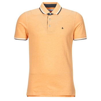 Textil Homem Polos mangas curta Jack & Jones JJEPAULOS POLO SS Laranja