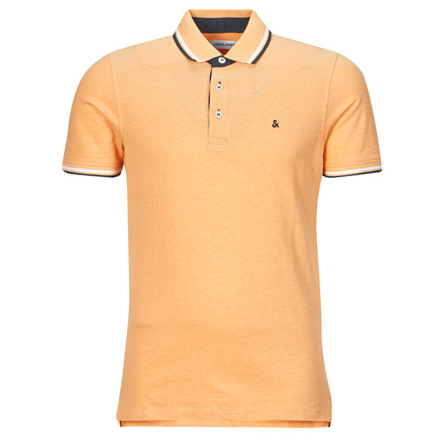 Textil Homem Polos mangas curta Jack & Jones JJEPAULOS POLO SS Laranja