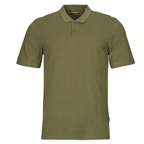 Textil Homem Polos mangas curta Jack & Jones JJEBASIC POLO SS Cáqui