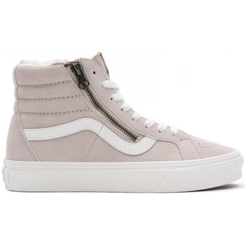 Sapatos Mulher Sapatos estilo skate Vans Sk8-hi reissue side zip cozy hugk Bege