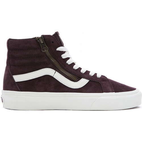 Sapatos Mulher Sapatos estilo skate Vans Sk8-hi reissue side zip cozy hug Castanho