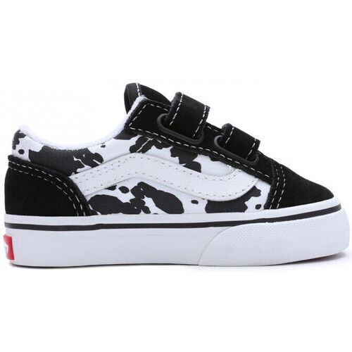 Sapatos Criança Sapatos estilo skate Vans Old skool v cow Preto