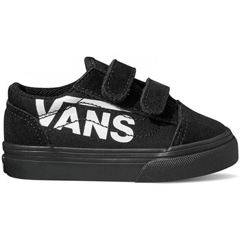 Sapatos Criança Sapatos estilo skate Vans Old skool v logo Preto