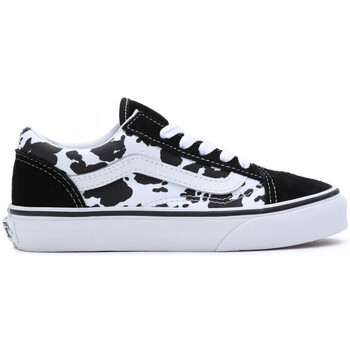 Sapatos Criança Sapatos estilo skate Vans Old skool cow Preto