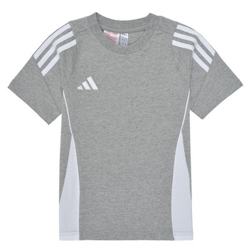 Textil Criança T-Shirt mangas curtas adidas Performance TIRO24 SWTEEY Cinza / Branco