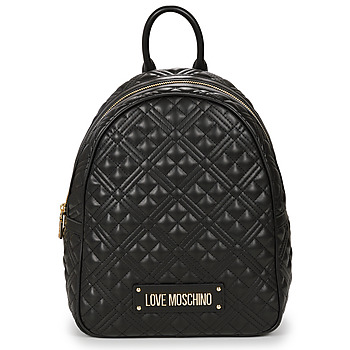 Malas Mulher Mochila Love Moschino QUILTED BCKPCK Preto / Ouro