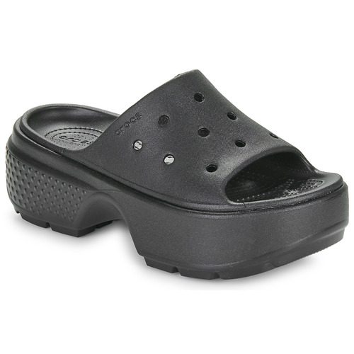 Sapatos Mulher Chinelos Crocs Stomp Slide Preto