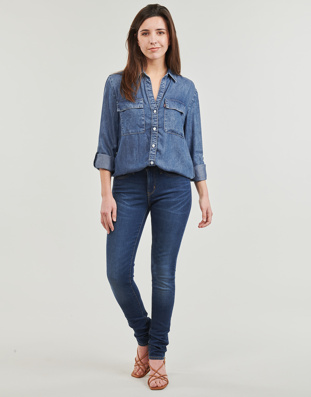 Textil Mulher Gangas Skinny Levi's 311 SHAPING SKINNY Azul