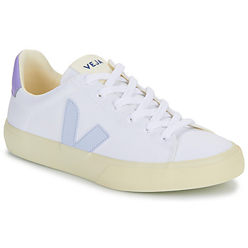 Sapatos Mulher Sapatilhas Veja CAMPO CANVAS Branco / Violeta