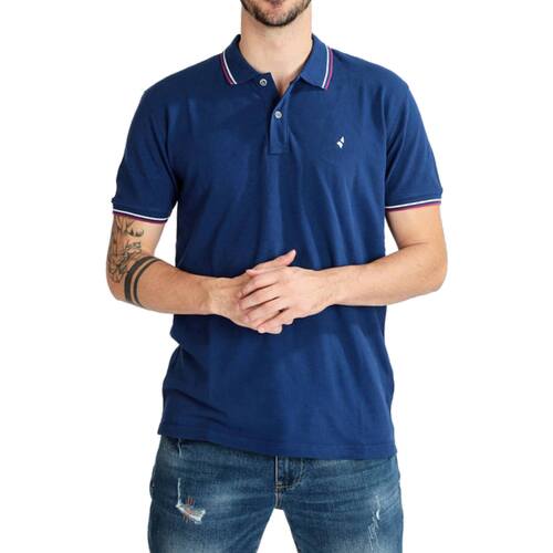 Textil Homem Polos mangas curta Navigare NVSS228008 Azul