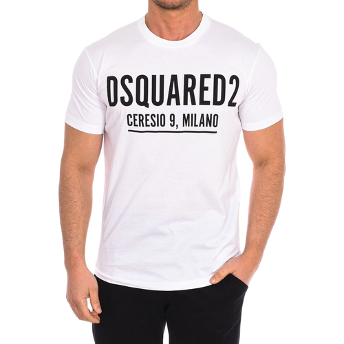 Textil Homem T-Shirt mangas curtas Dsquared S71GD1058-S23009-100 Branco